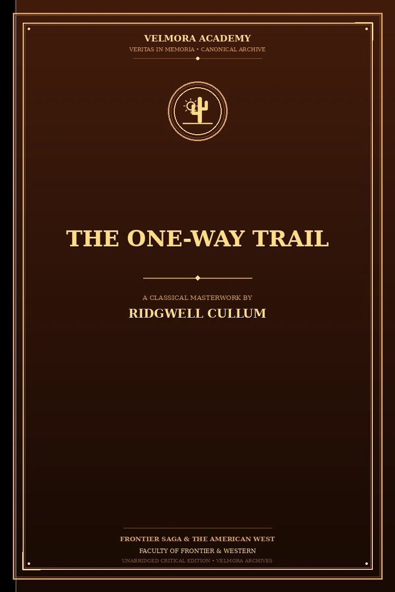 Cover of The One-Way Trail