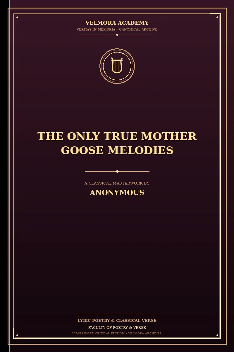 Cover of The Only True Mother Goose Melodies