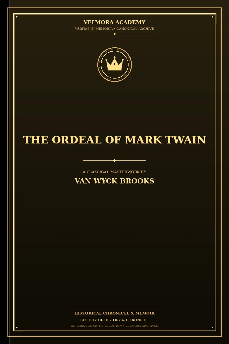 Cover of The Ordeal of Mark Twain