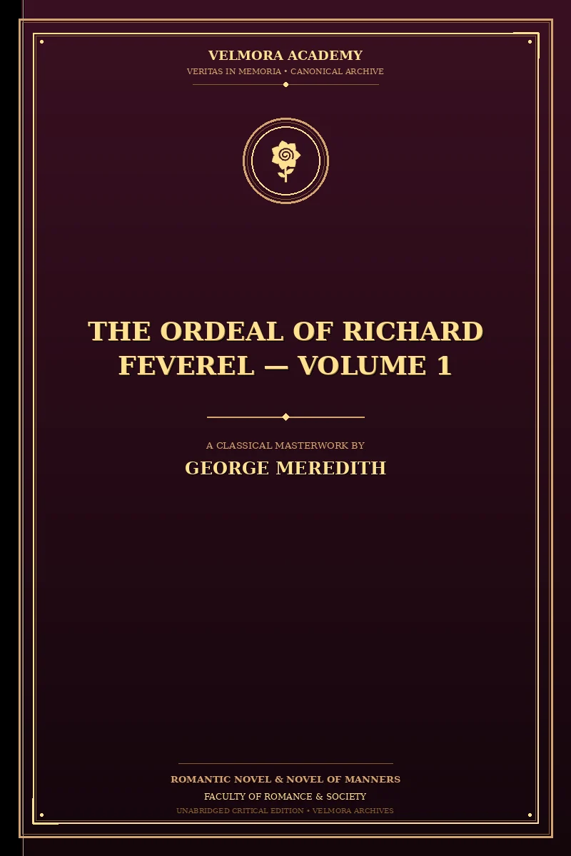 Cover of The Ordeal of Richard Feverel — Volume 1
