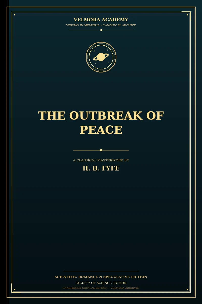 Cover of The Outbreak of Peace