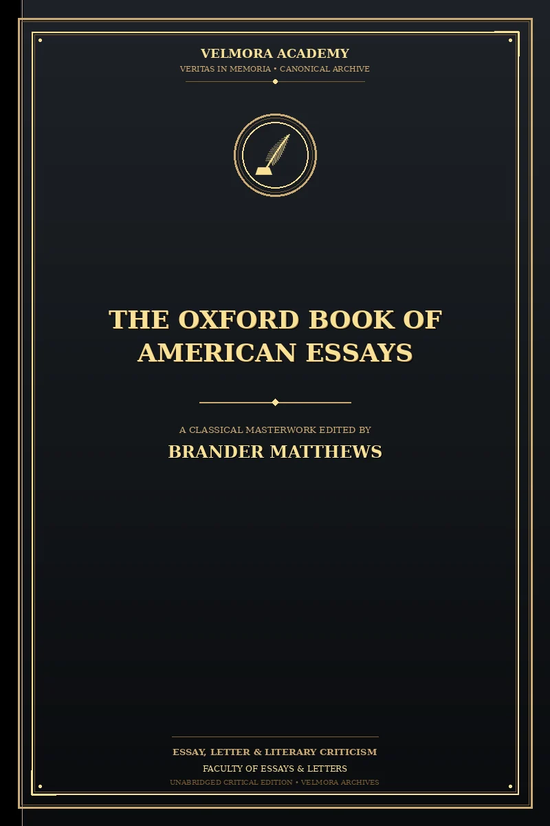 The Oxford Book of American Essays