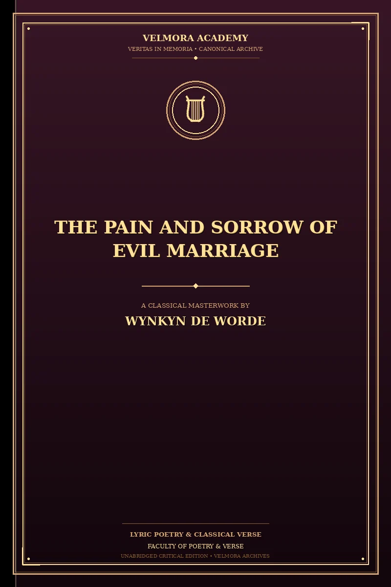 The Pain and Sorrow of Evil Marriage