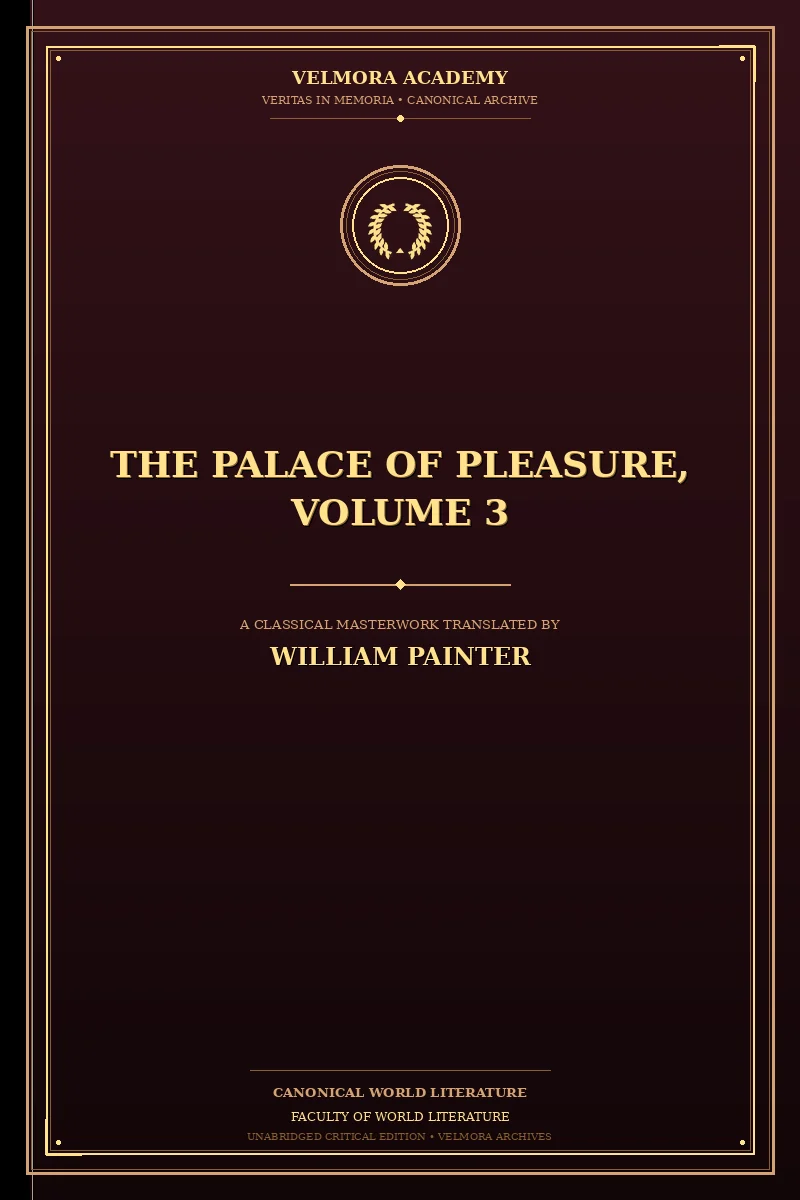 Cover of The Palace of Pleasure, Volume 3