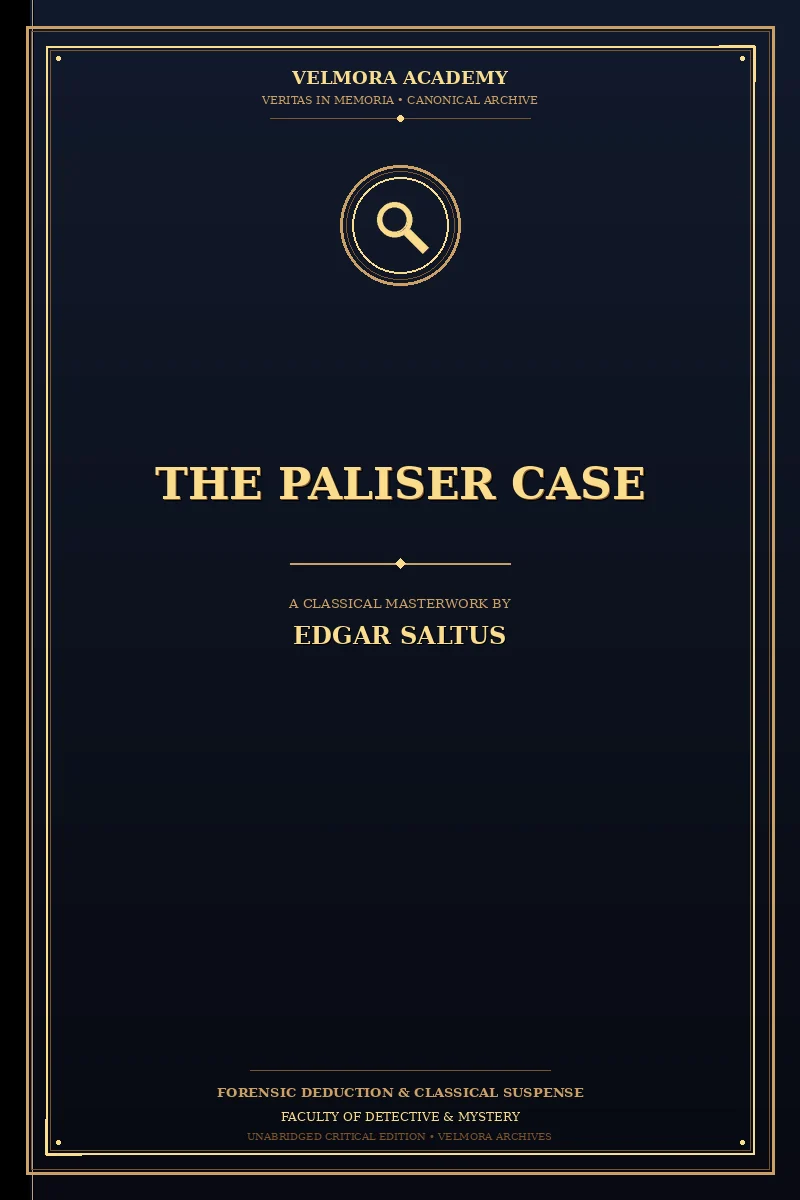 Cover of The Paliser Case