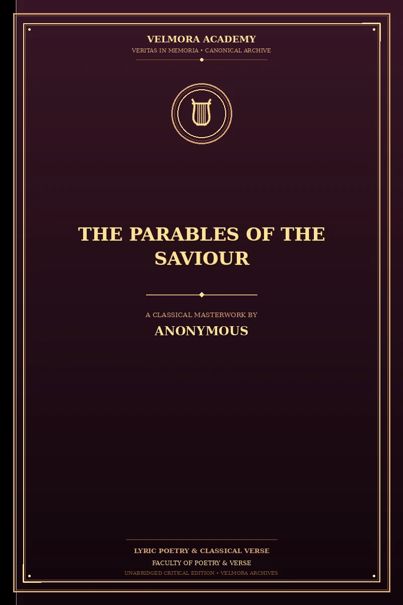 Cover of The Parables of the Saviour