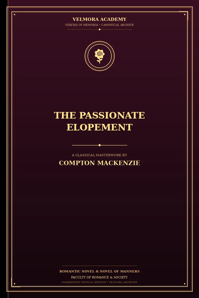 Cover of The Passionate Elopement