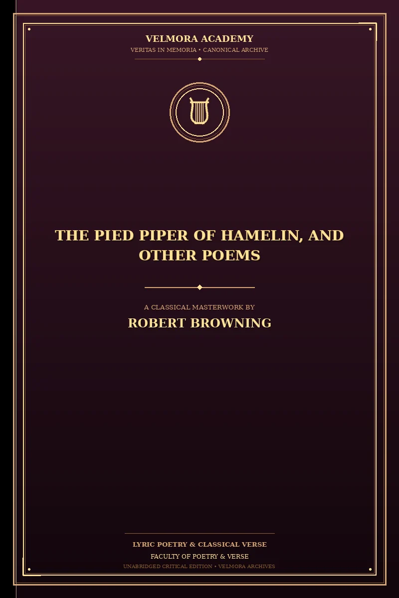 The Pied Piper of Hamelin, and Other Poems