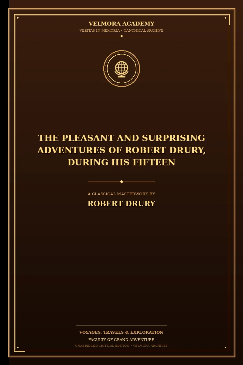 Cover of The pleasant and surprising adventures of Robert Drury, during his fifteen