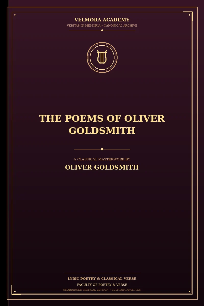 The Poems of Oliver Goldsmith