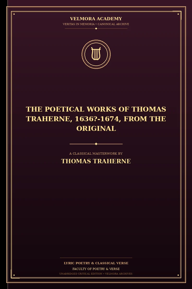 Cover of The Poetical Works of Thomas Traherne