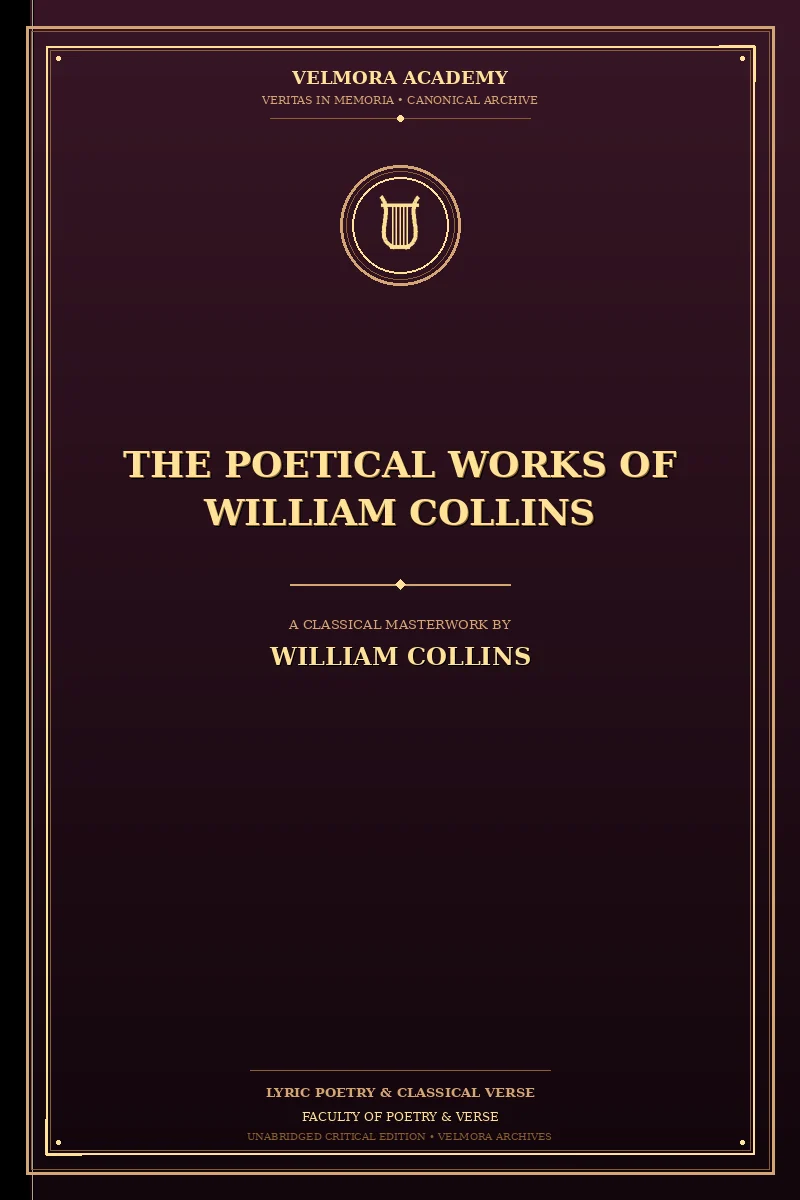 Cover of The Poetical Works of William Collins