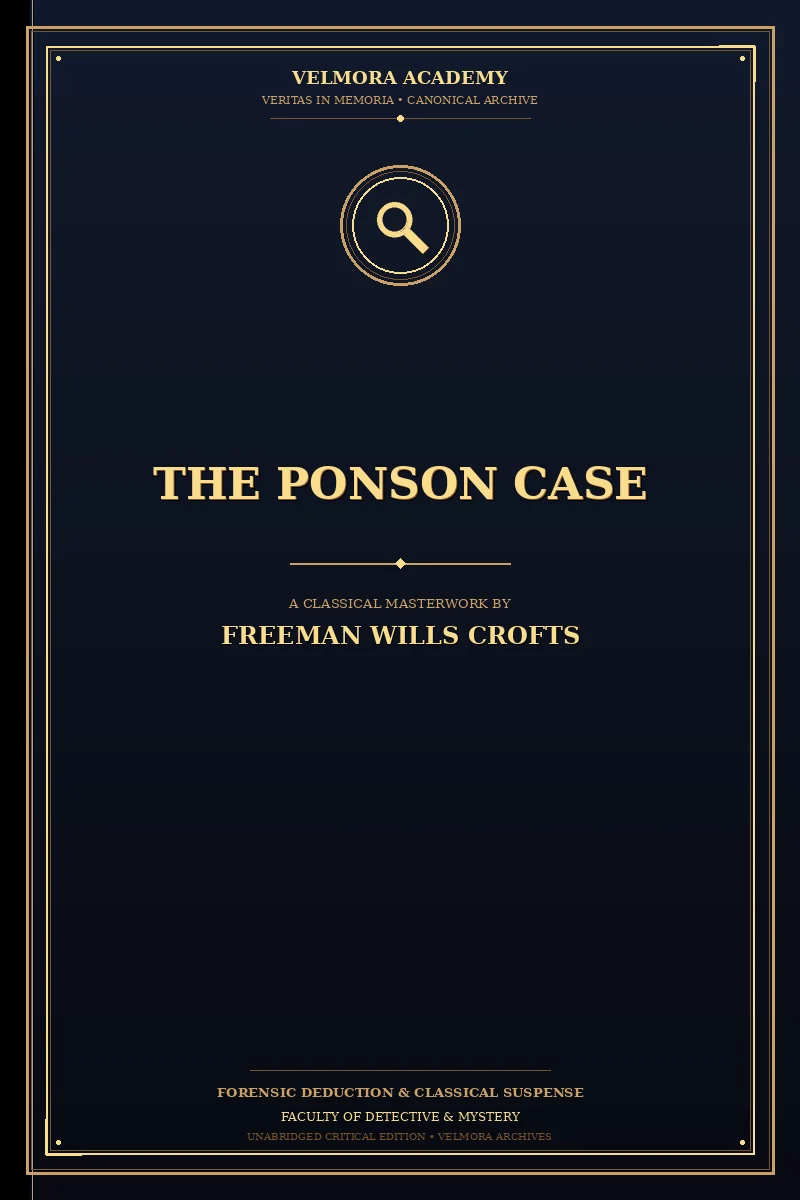 Cover of The Ponson case