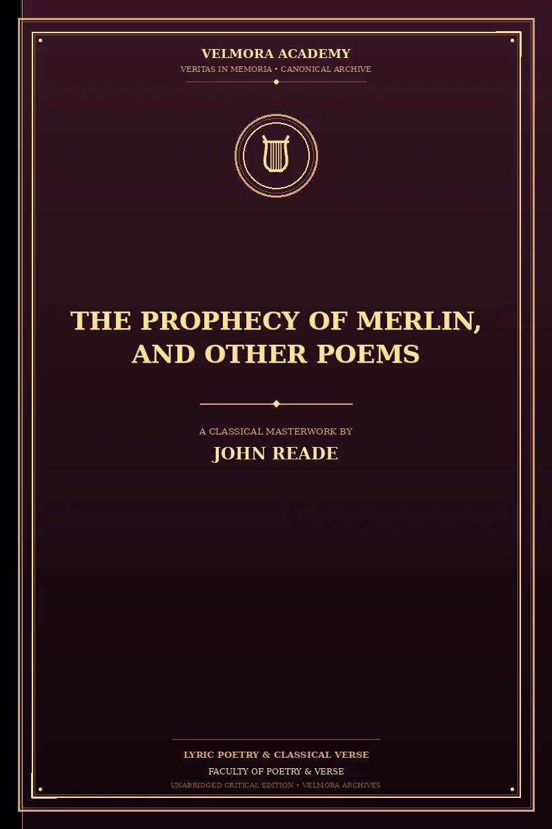 Cover of The Prophecy of Merlin, and Other Poems