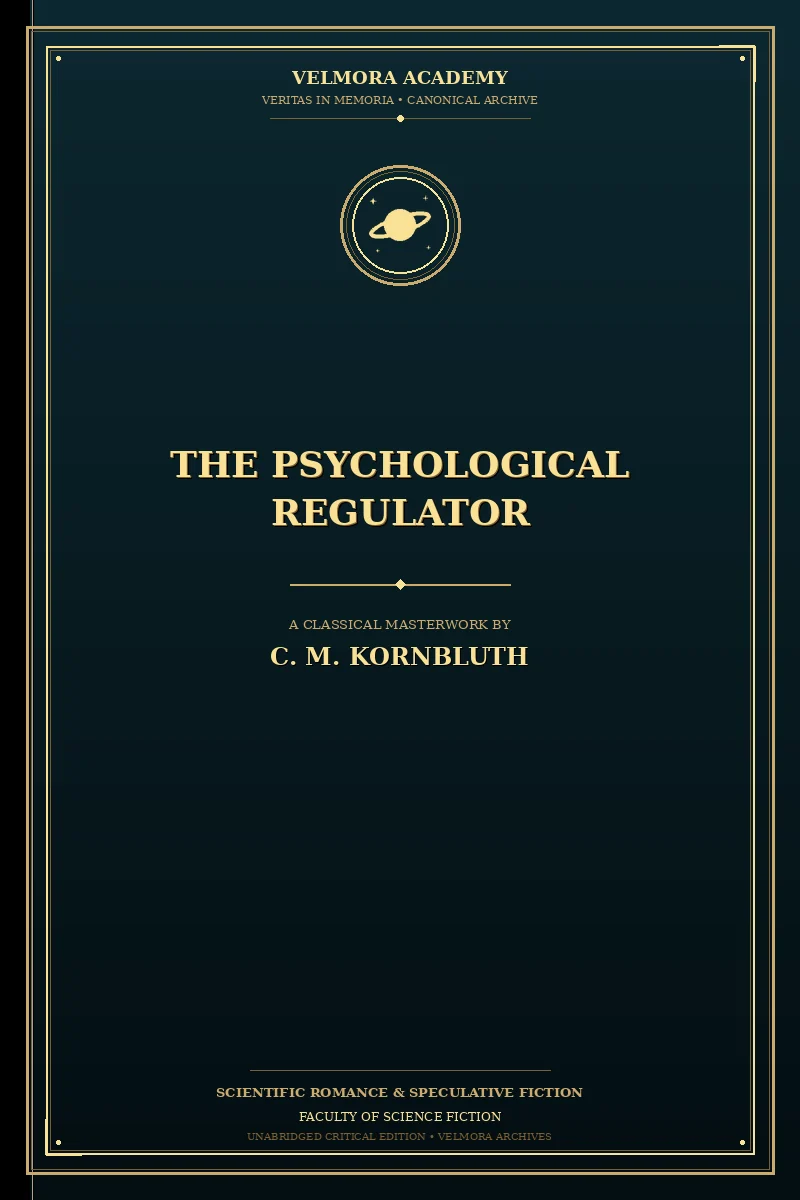 Cover of The Psychological Regulator