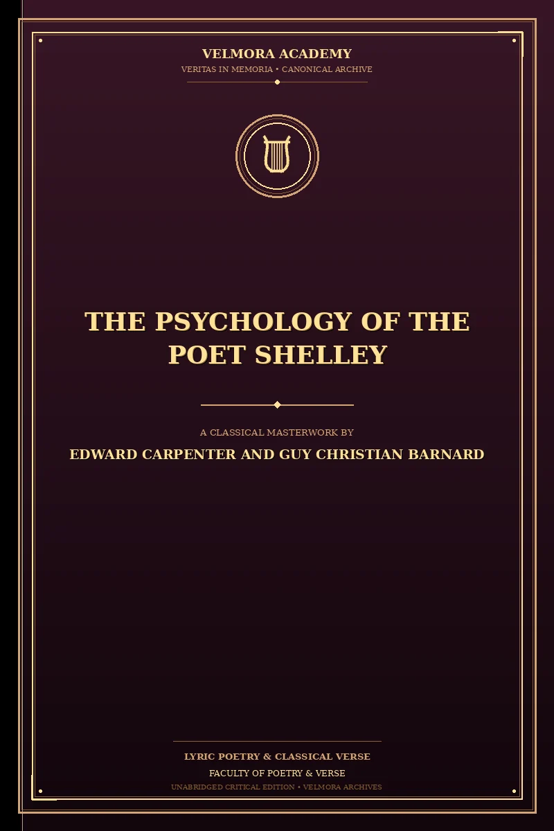 Cover of The psychology of the poet Shelley
