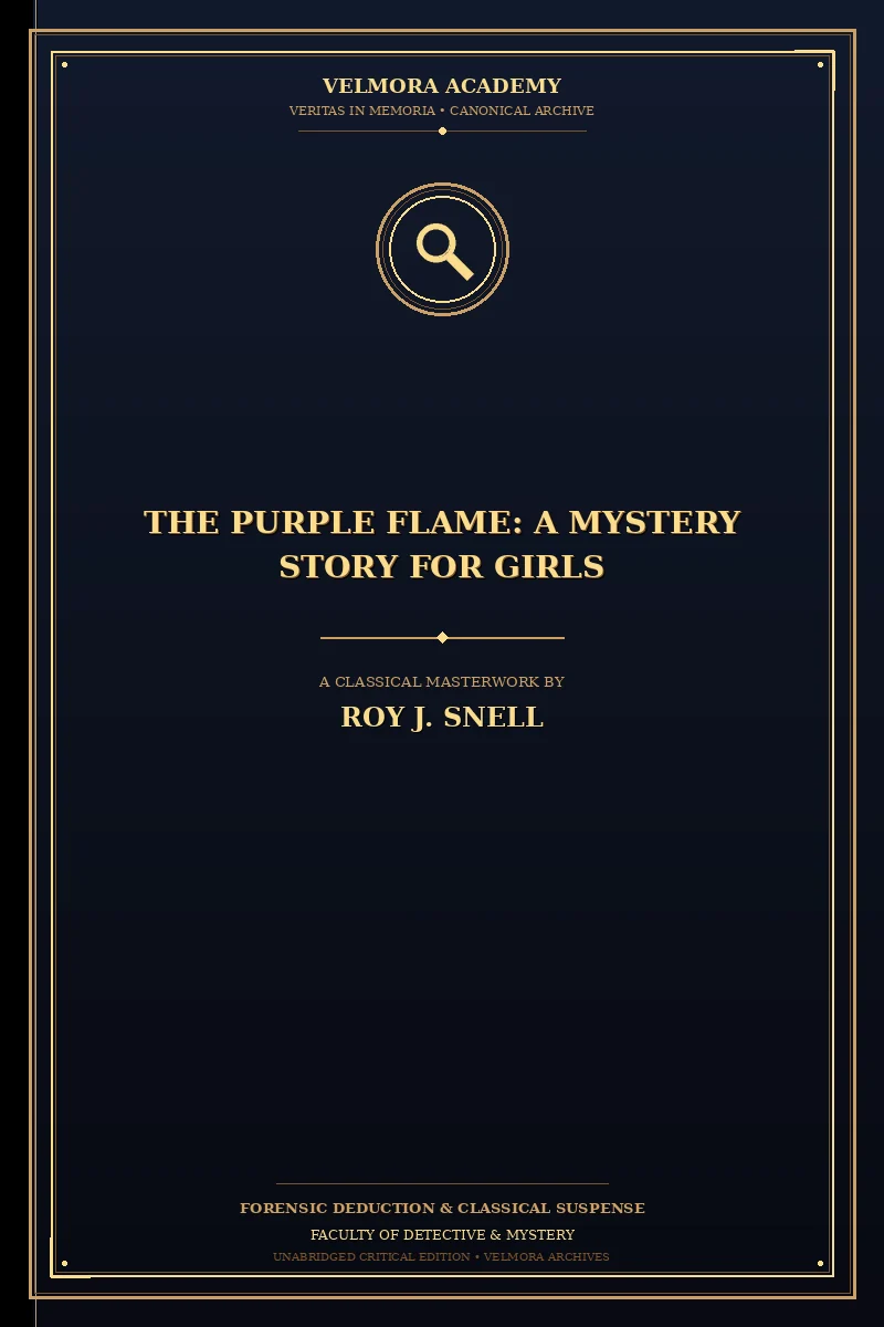 Cover of The Purple Flame: A Mystery Story for Girls