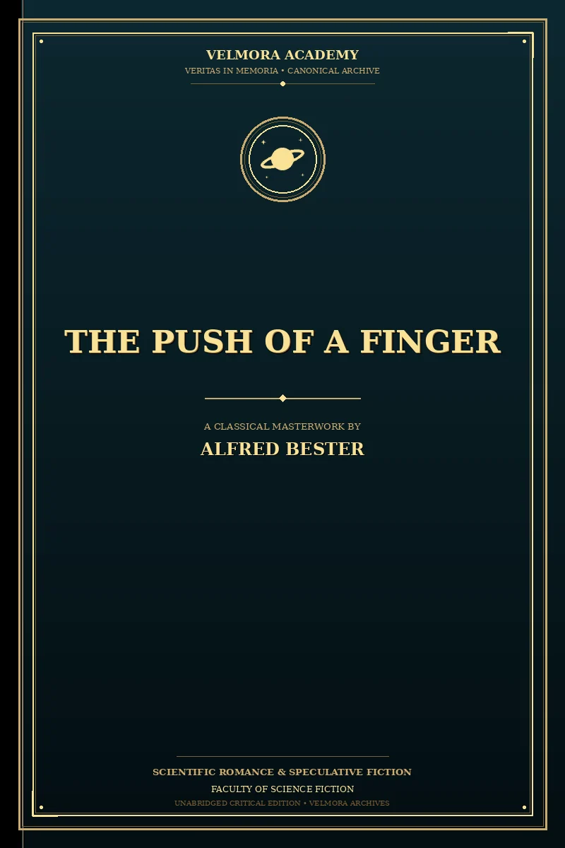 Cover of The Push of a Finger