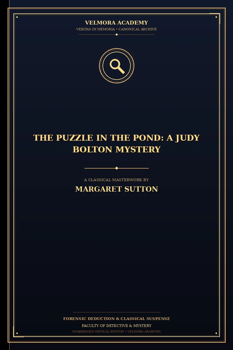Cover of The Puzzle in the Pond: A Judy Bolton Mystery