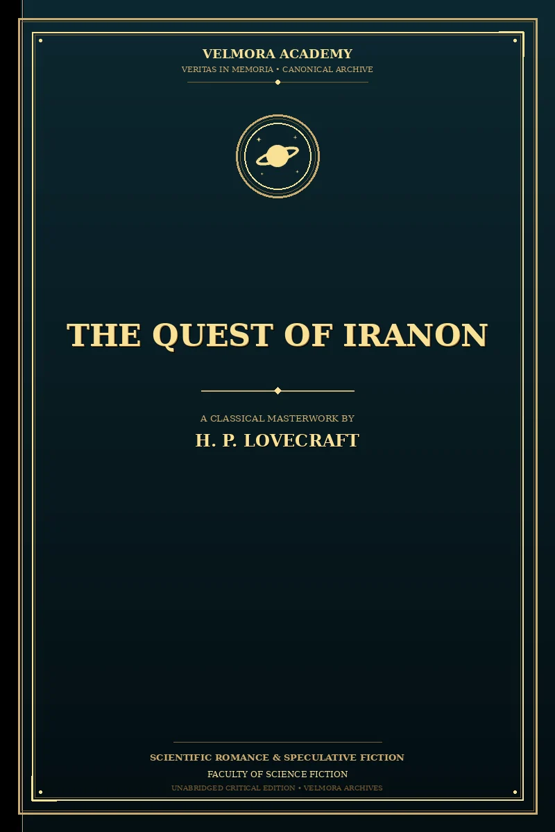 Cover of The quest of Iranon