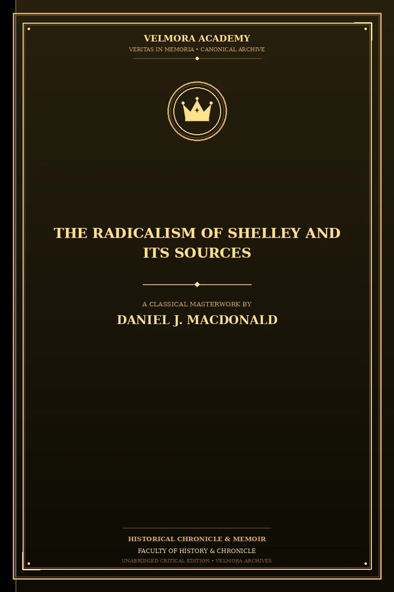 Cover of The Radicalism of Shelley and Its Sources