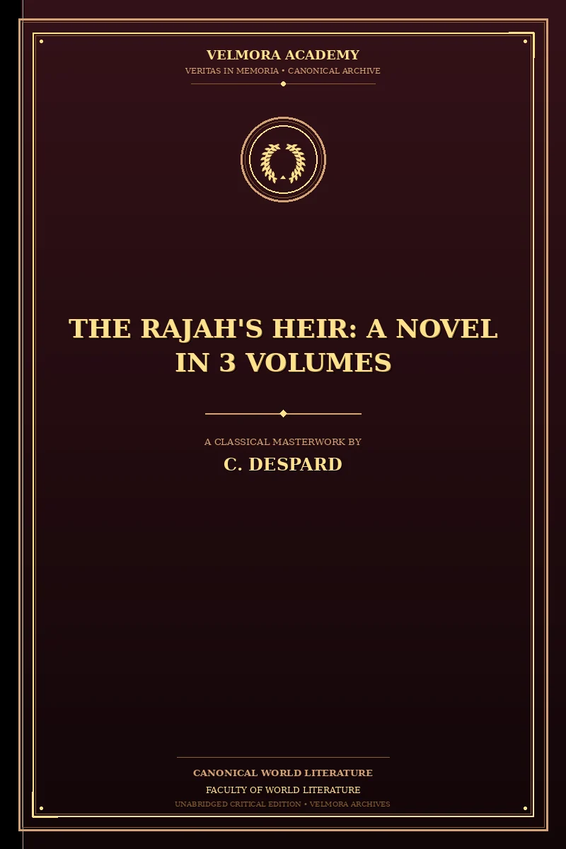 The Rajah's Heir: A Novel in 3 Volumes