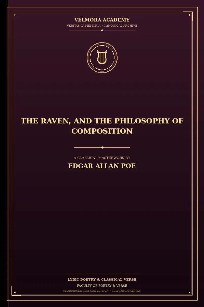 Cover of The Raven, and The Philosophy of Composition