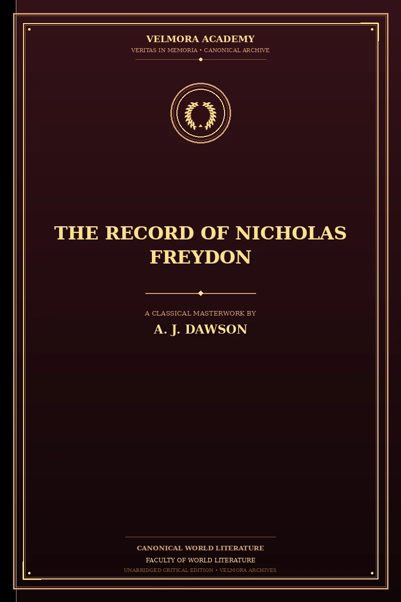 Cover of The Record of Nicholas Freydon