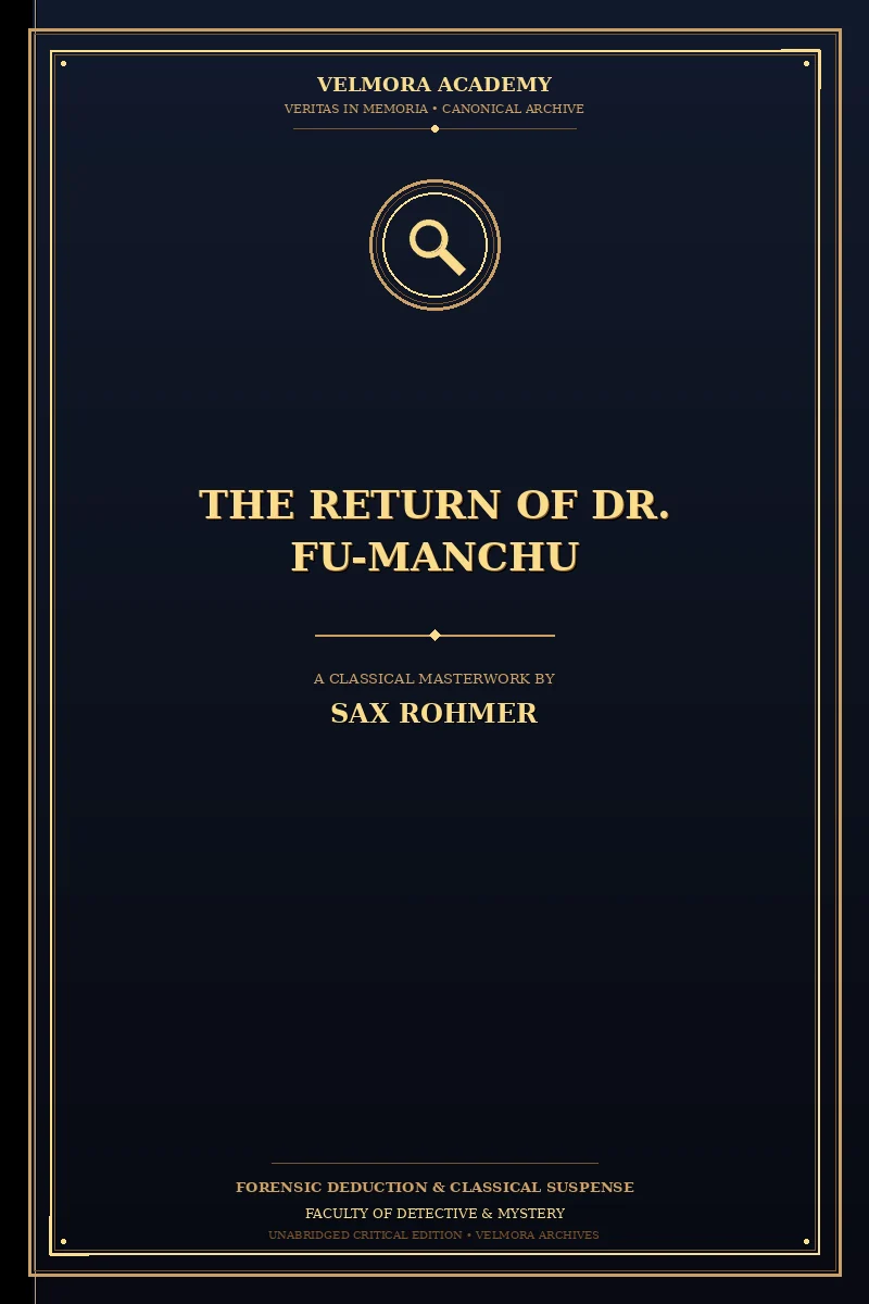 Cover of The Return of Dr. Fu-Manchu