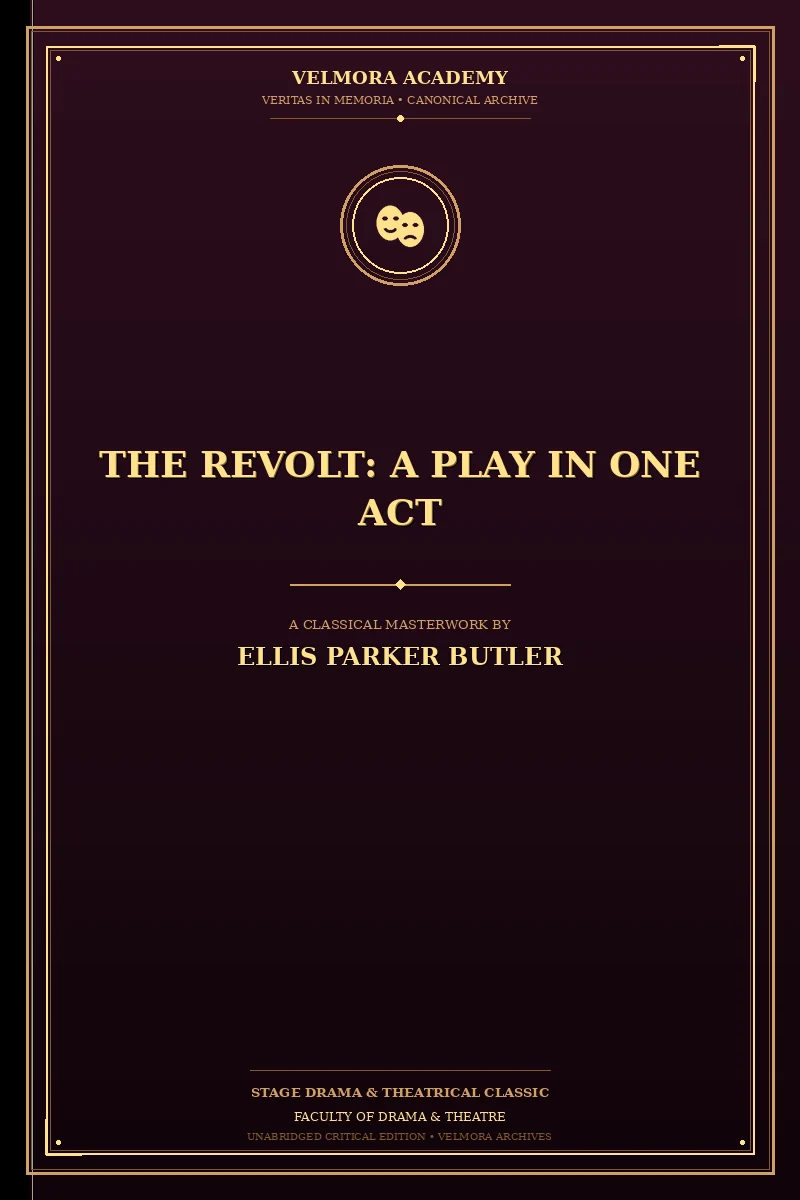 Cover of The Revolt: A Play In One Act