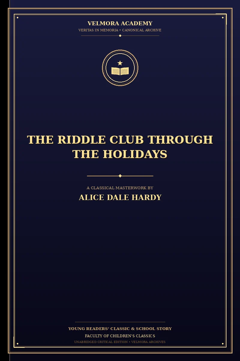 The Riddle Club through the holidays