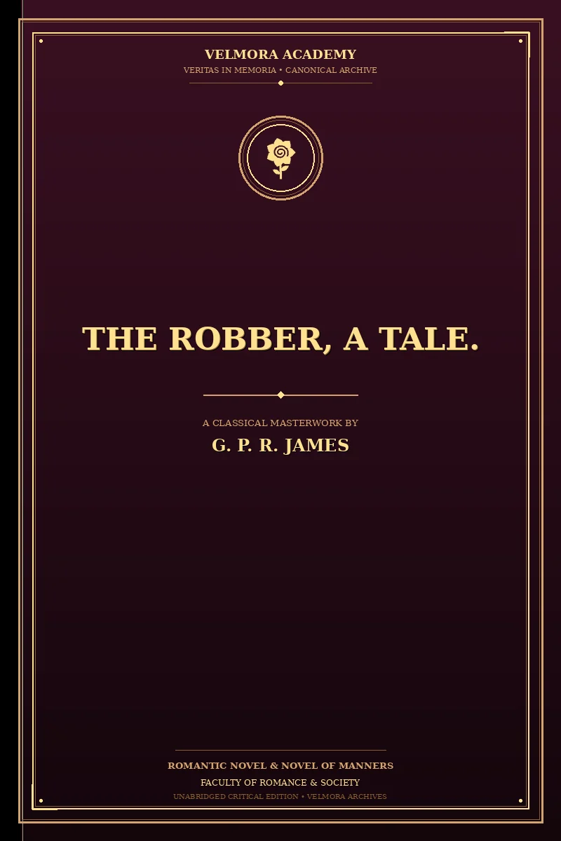 The Robber, A Tale.