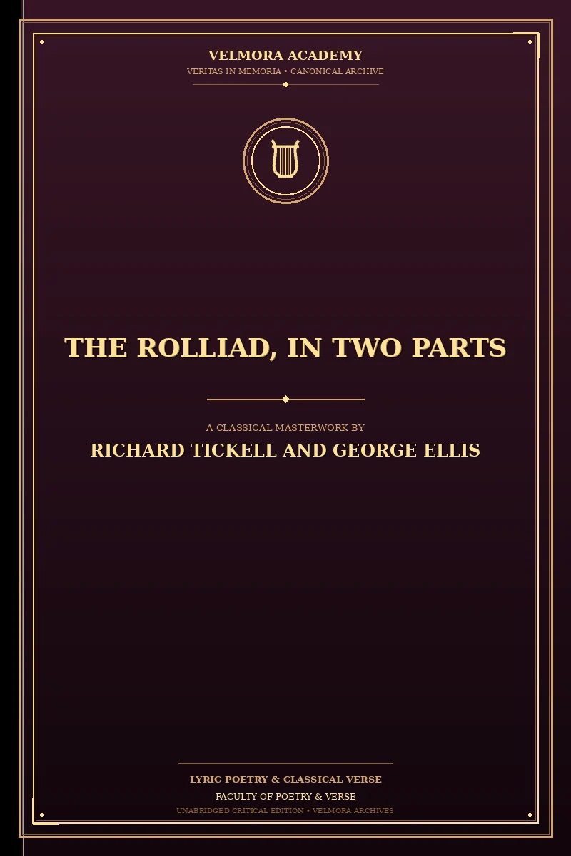 Cover of The Rolliad, in Two Parts