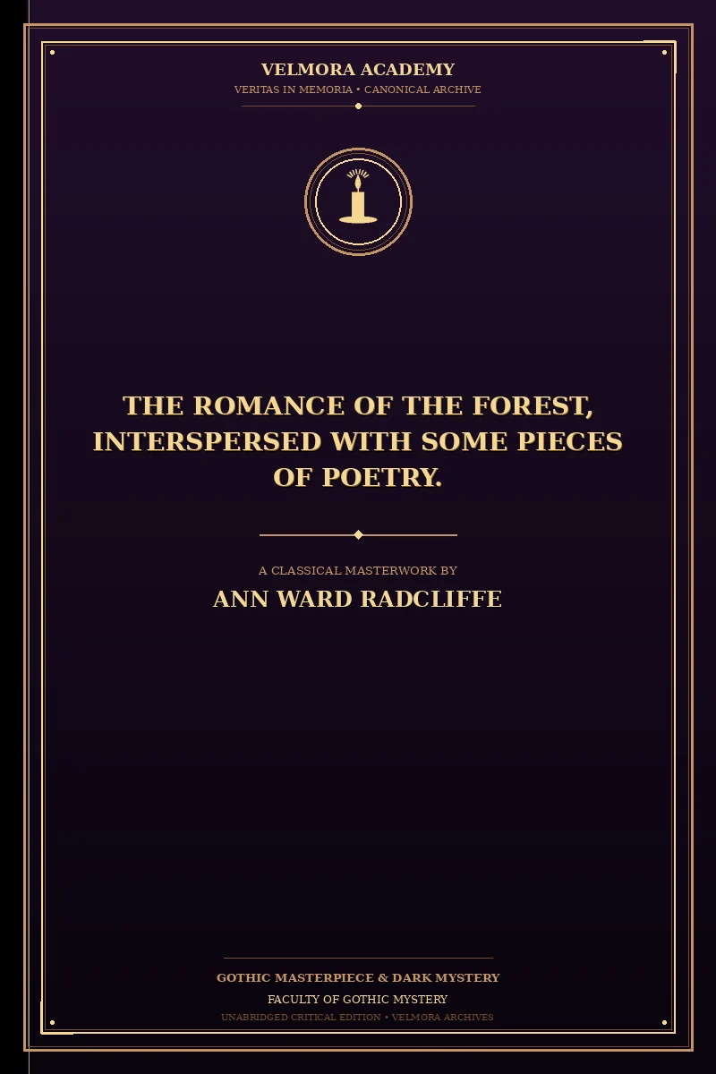 The Romance of the Forest, interspersed with some pieces of poetry.
