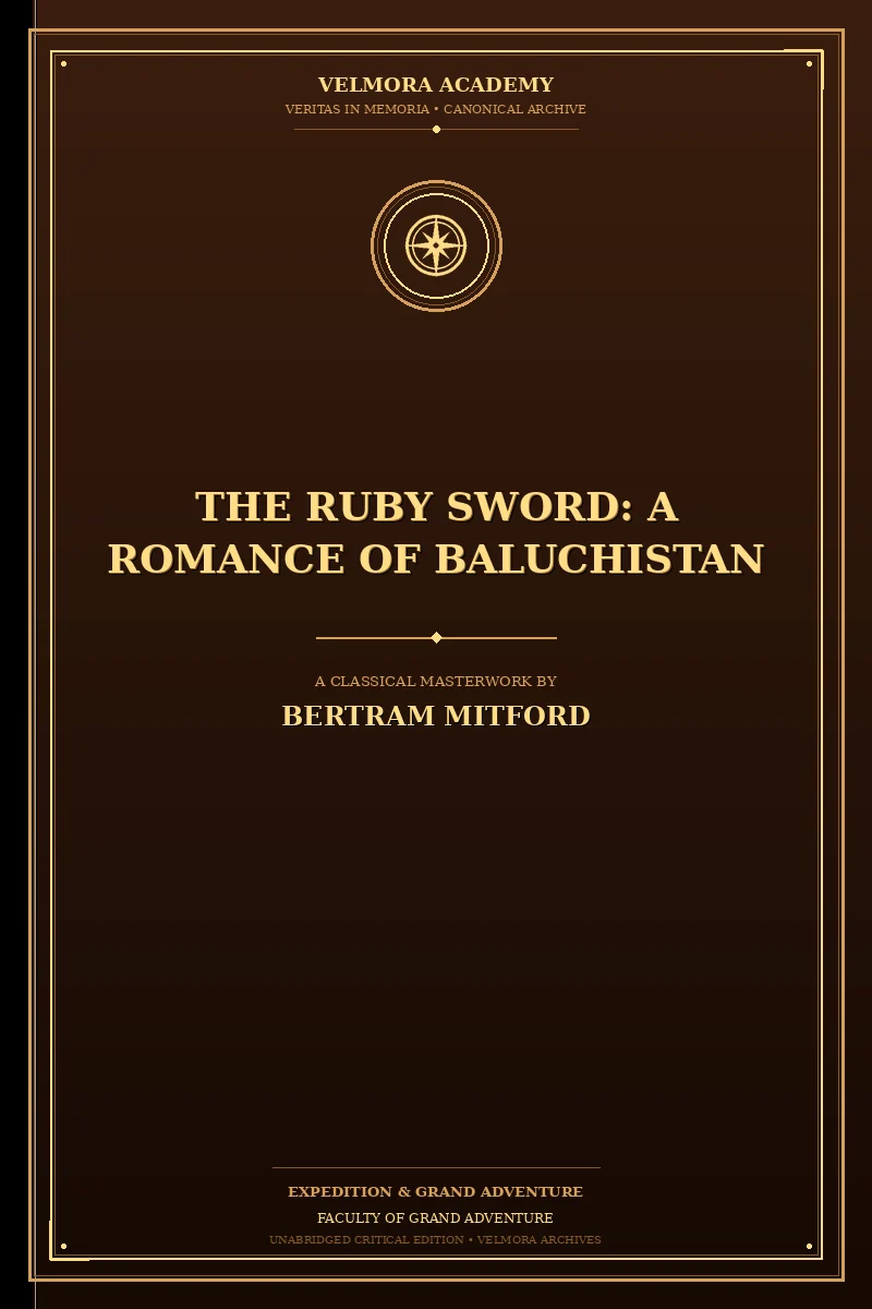 Cover of The Ruby Sword: A Romance of Baluchistan