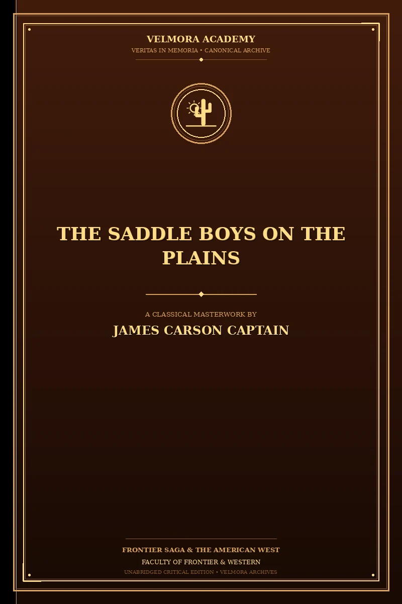 Cover of The saddle boys on the plains