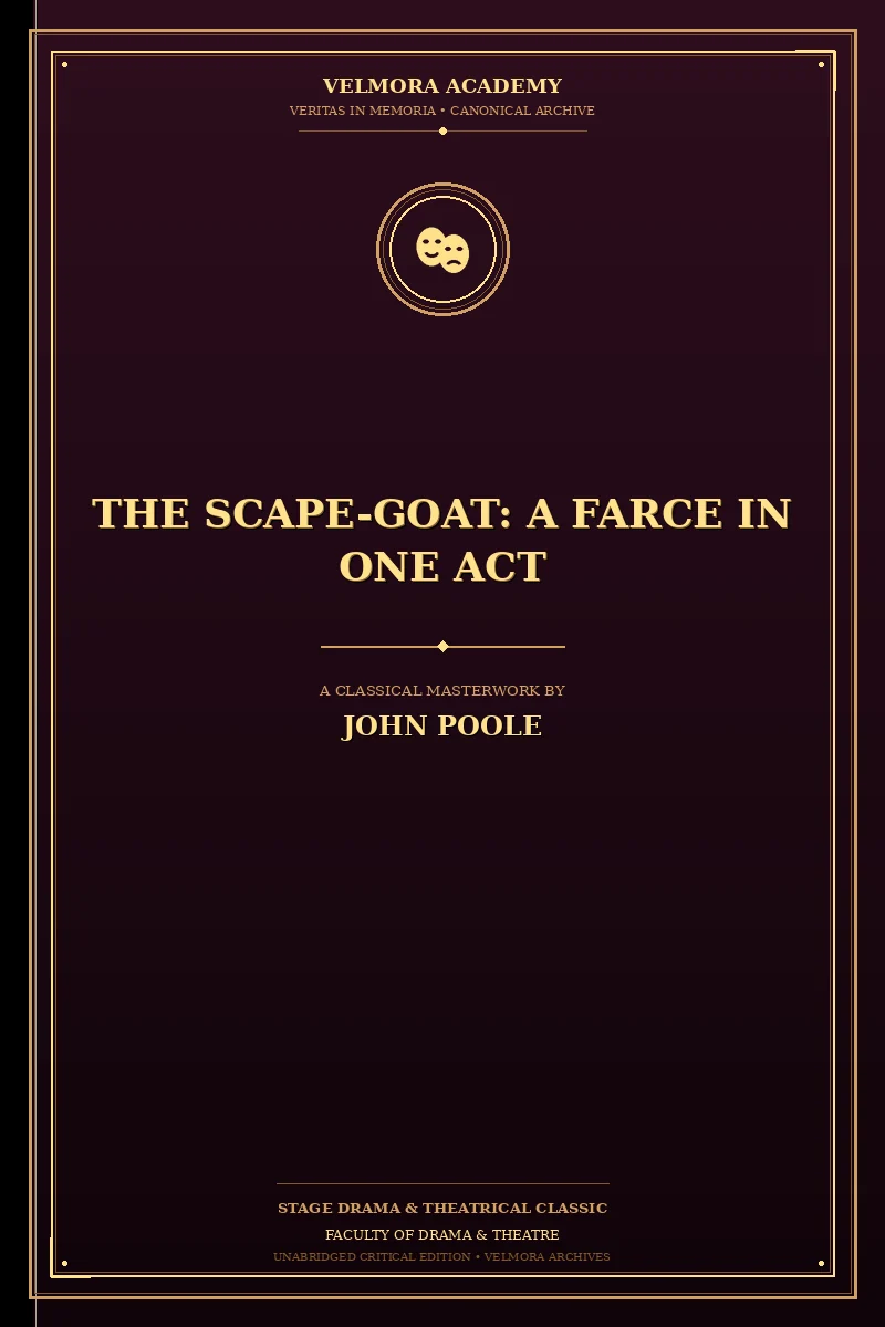 Cover of The Scape-Goat: A Farce in One Act