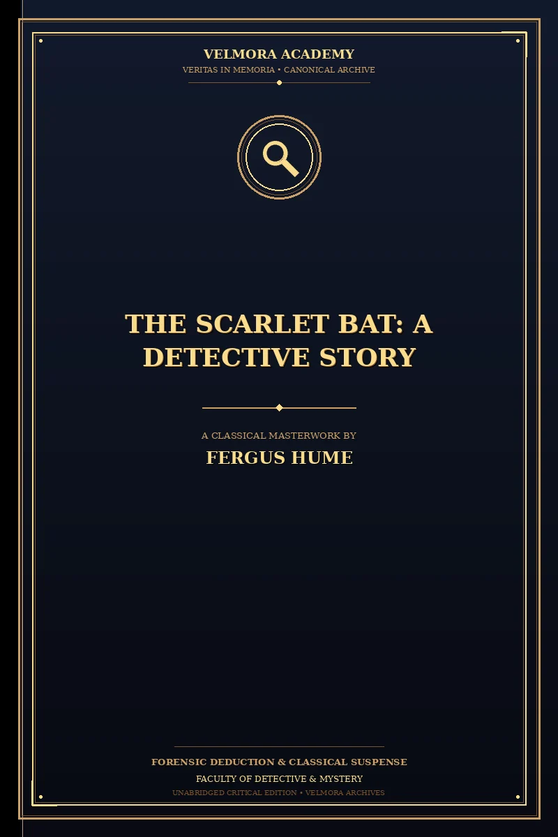 The Scarlet Bat: A Detective Story