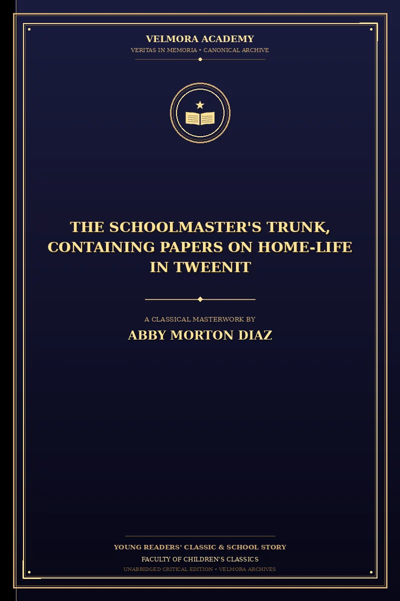 Cover of The schoolmaster's trunk, containing papers on home-life in Tweenit