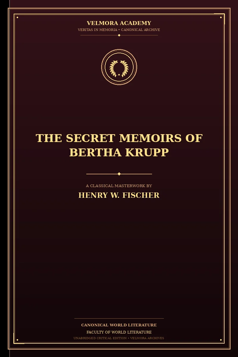 The Secret Memoirs of Bertha Krupp