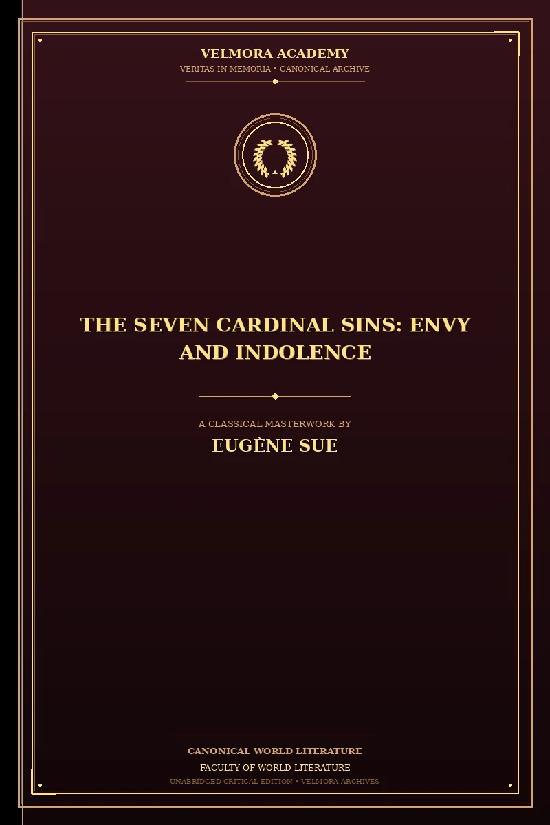 Cover of The Seven Cardinal Sins: Envy and Indolence