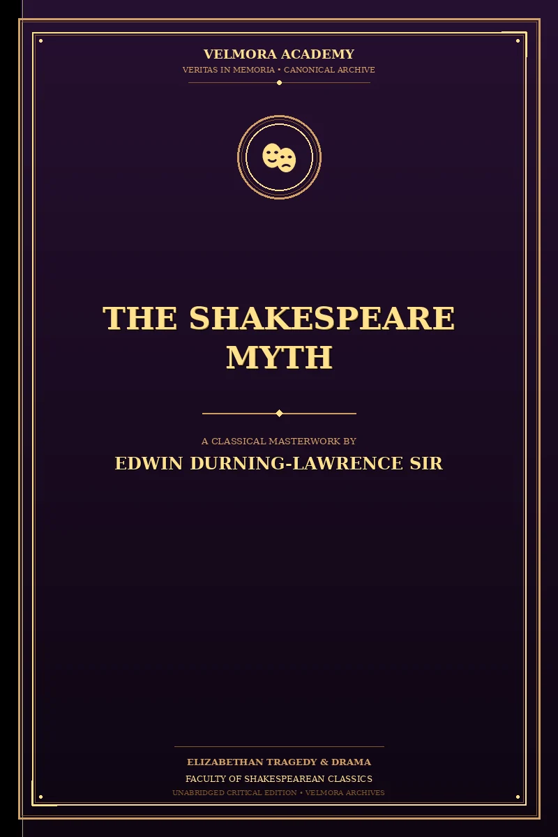 The Shakespeare Myth
