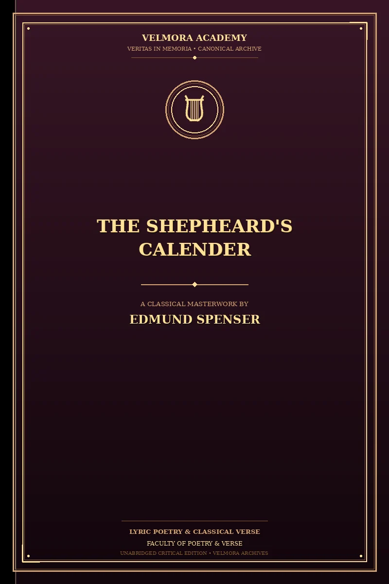 Cover of The Shepheard's Calender