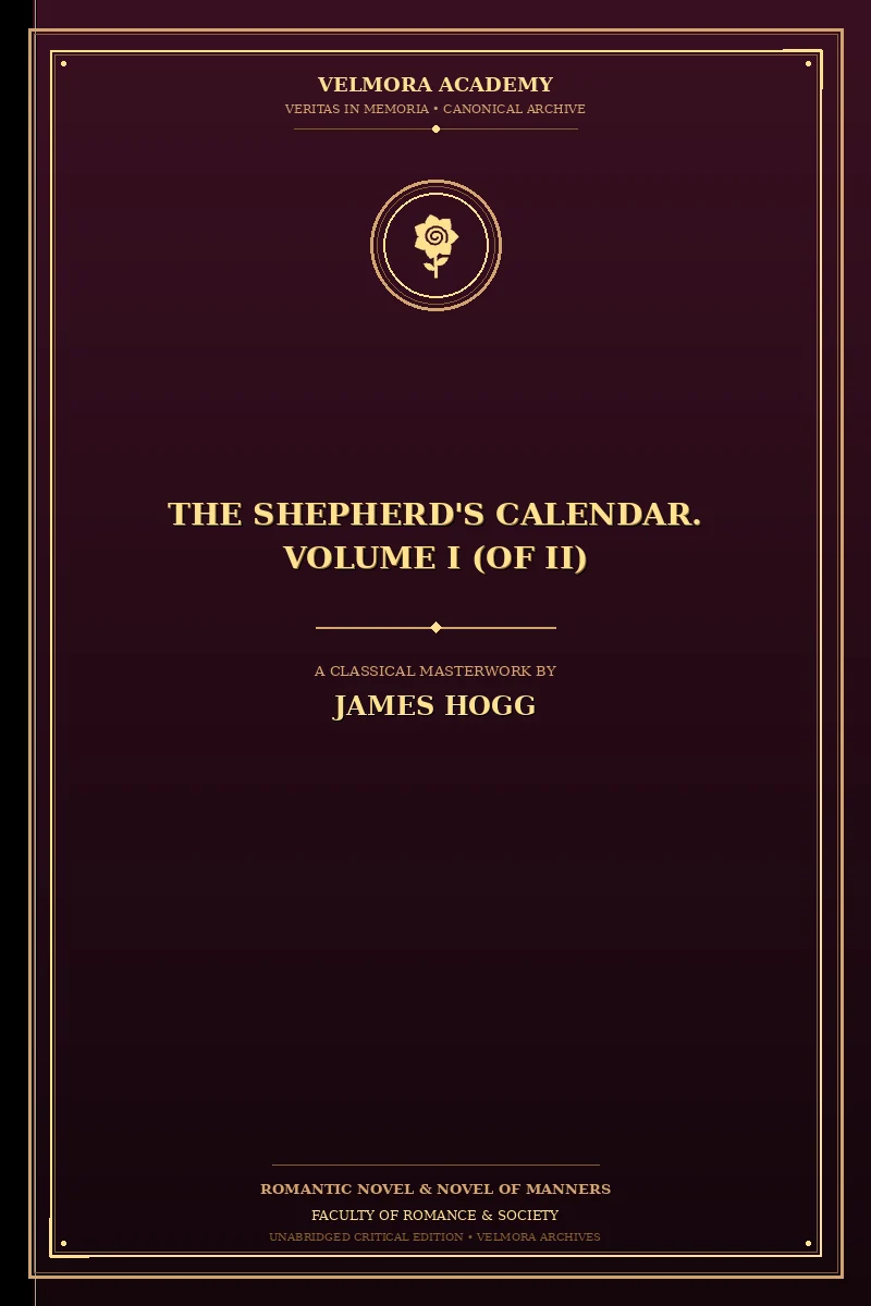 Cover of The Shepherd's Calendar. Volume I (of II)