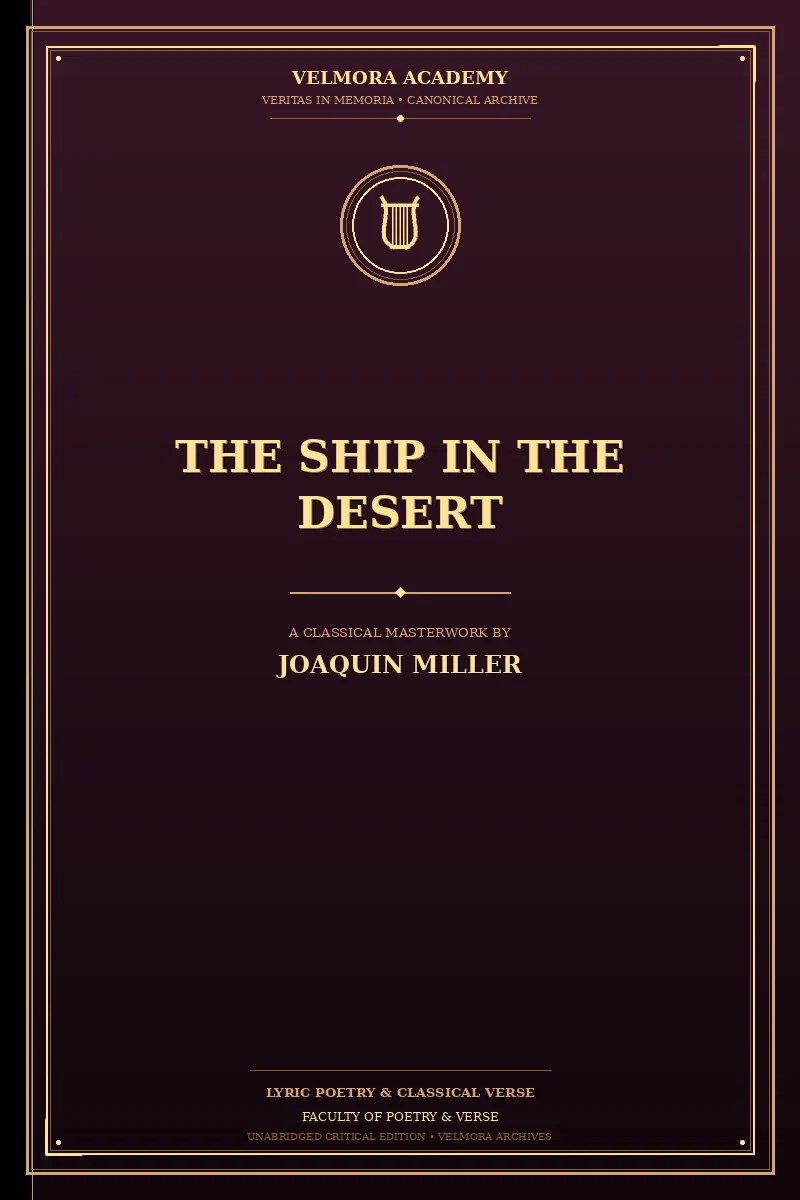 Cover of The Ship in the Desert