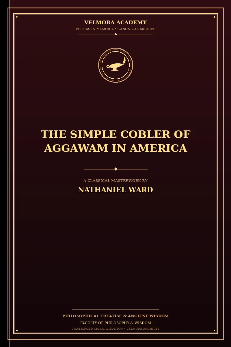 The Simple Cobler of Aggawam in America