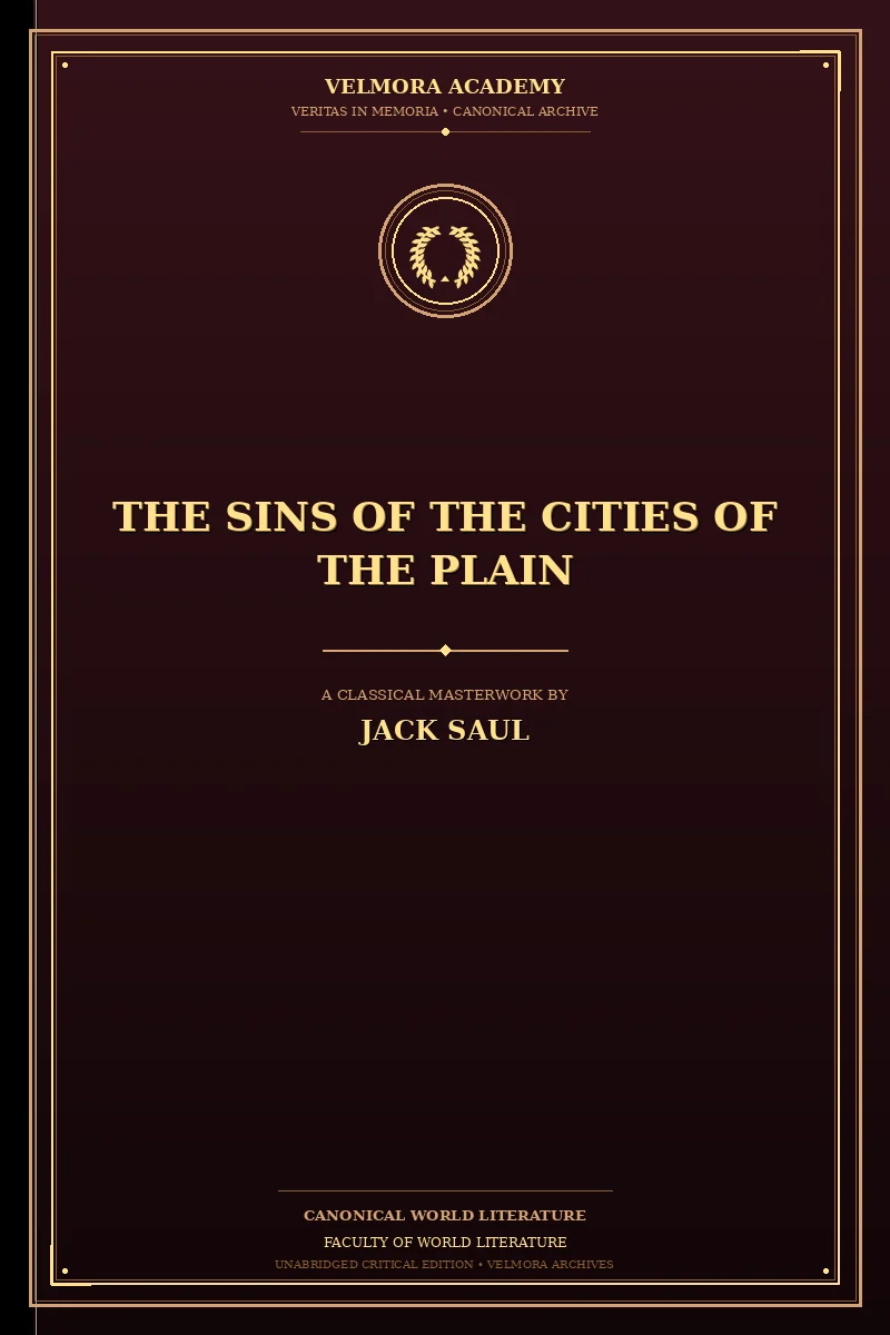 The Sins of the Cities of the Plain