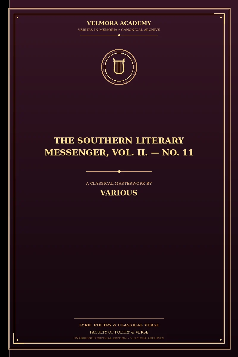 The southern literary messenger, Vol. II. — No. 11