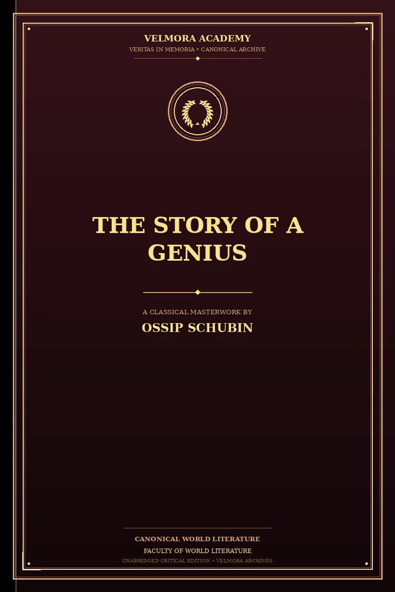 Cover of The Story of a Genius