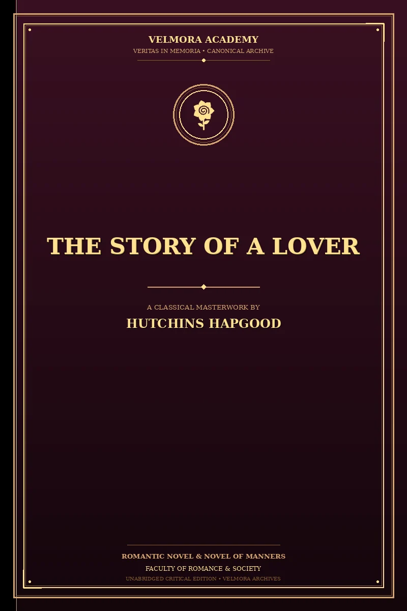 Cover of The Story of a Lover
